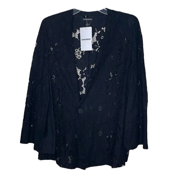🆕 SABINA MUSÁYEV ELIJAH JACKET BLACK LACE Size S - Picture 3 of 9